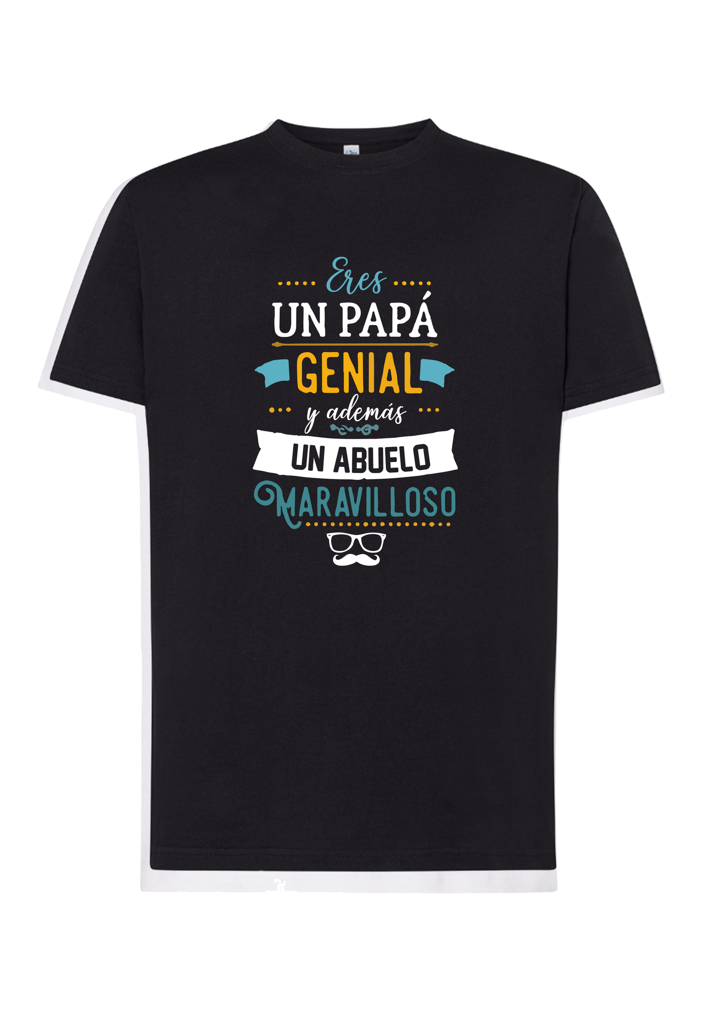 Camiseta "PAPÁ GENIAL Y ADEMÁS ABUELO MARAVILLOSO"