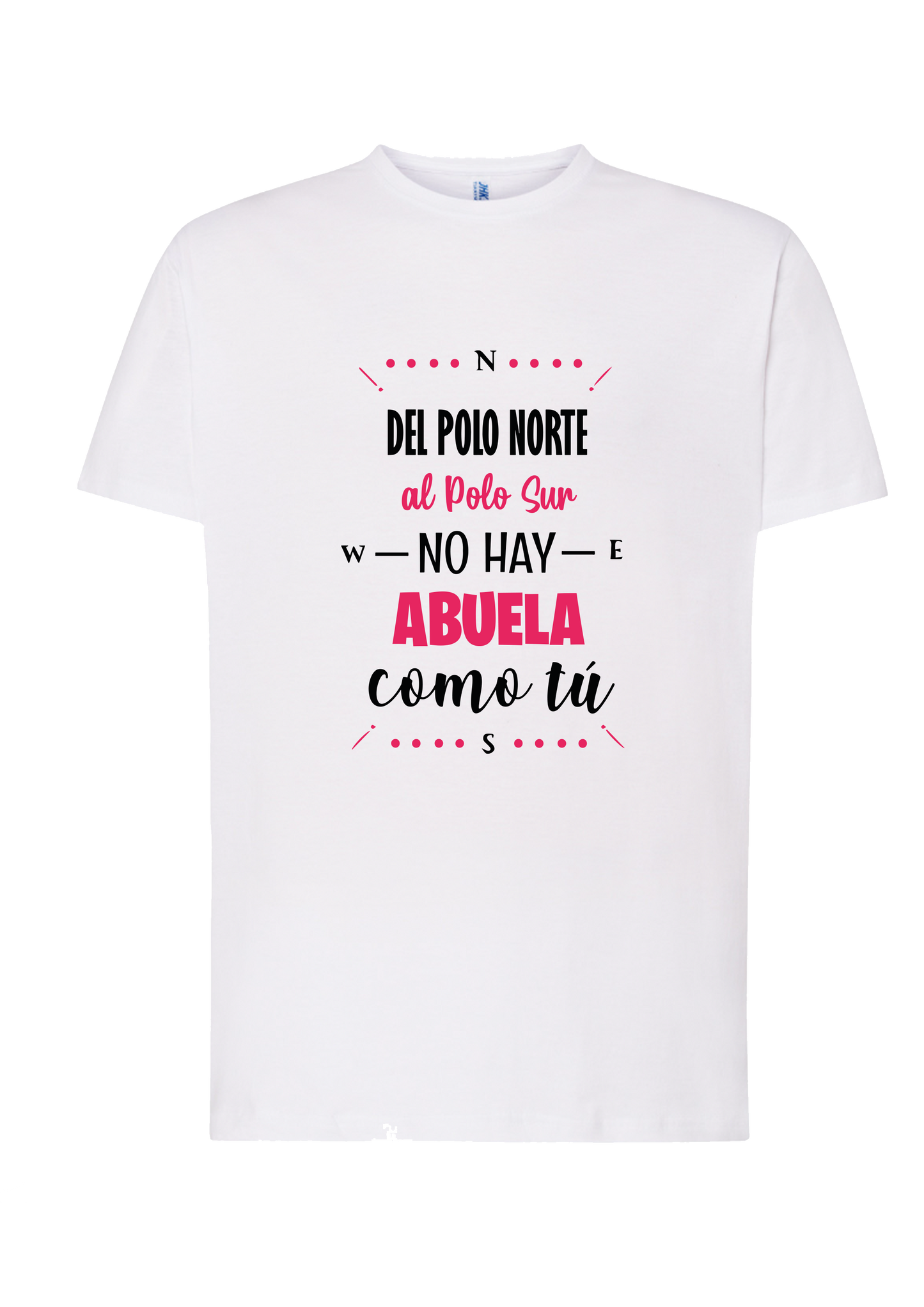Camiseta "del polo norte al polo sur no hay abuela como tú"