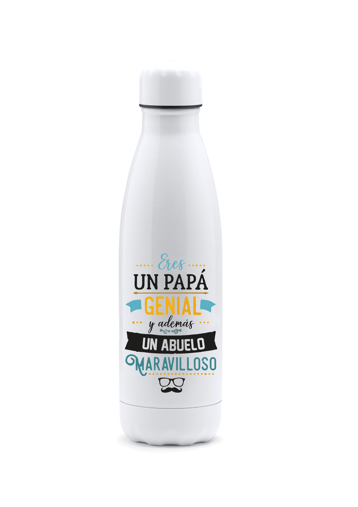 Botella "Papá genial y abuelo maravilloso"