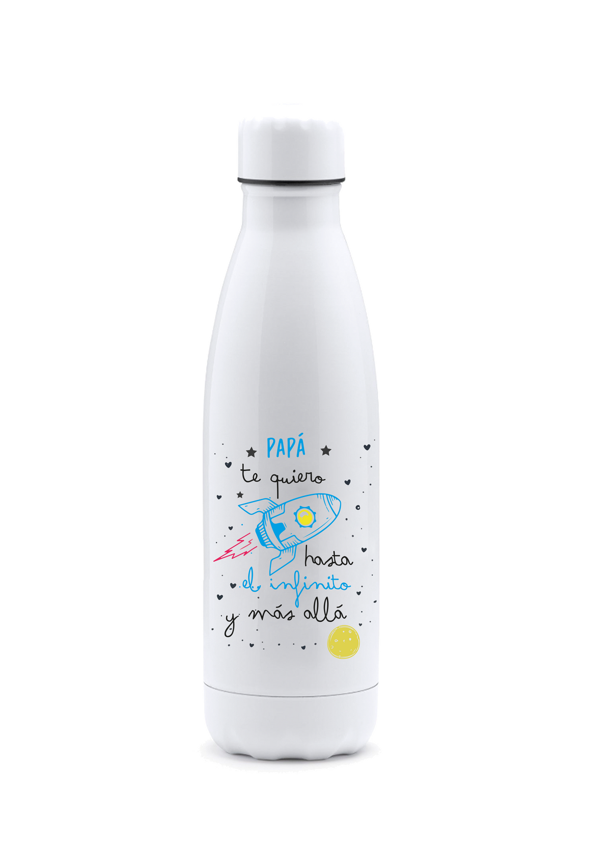 Botella "Papá te quiero hasta el infinito"