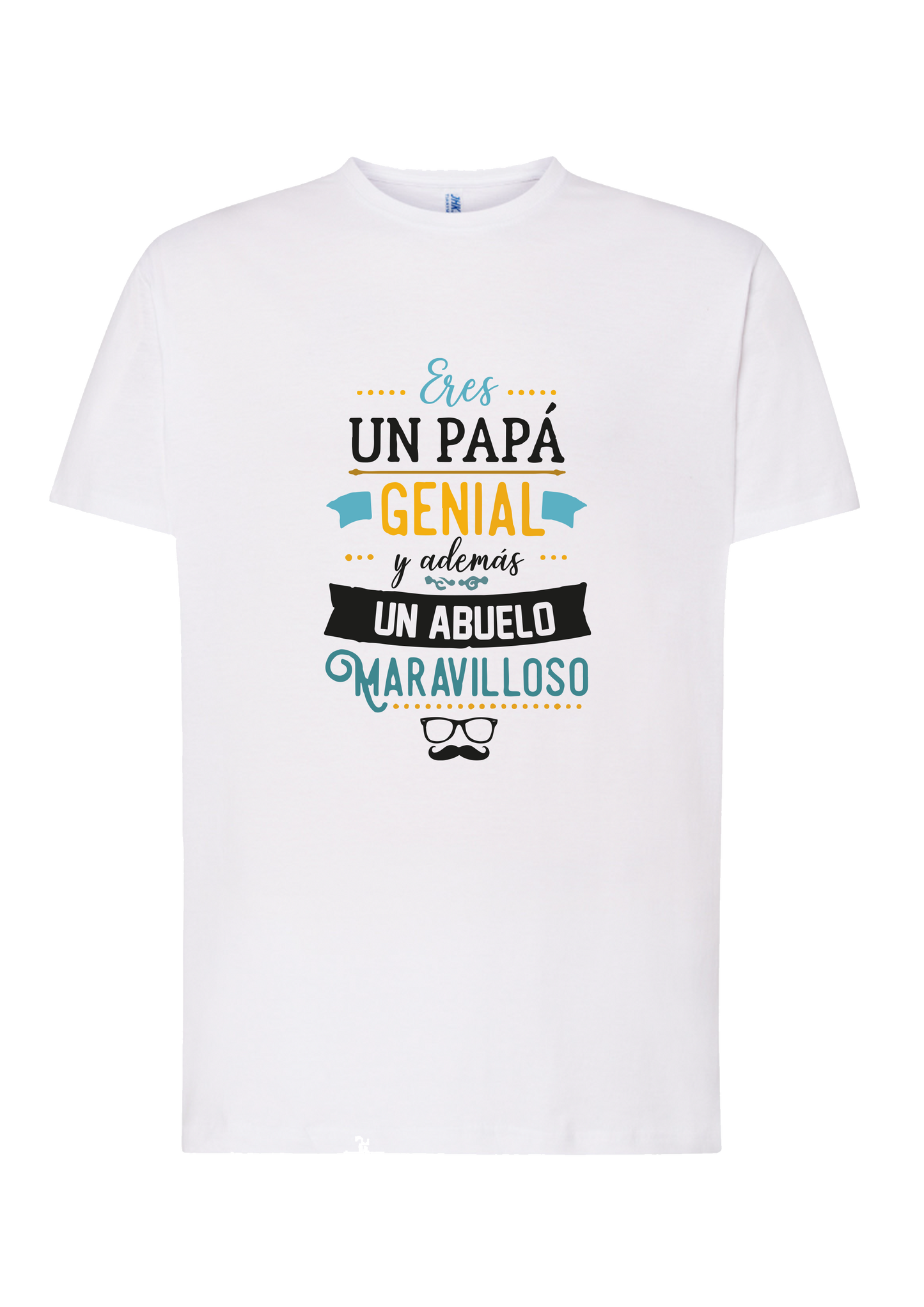 Camiseta "PAPÁ GENIAL Y ADEMÁS ABUELO MARAVILLOSO"
