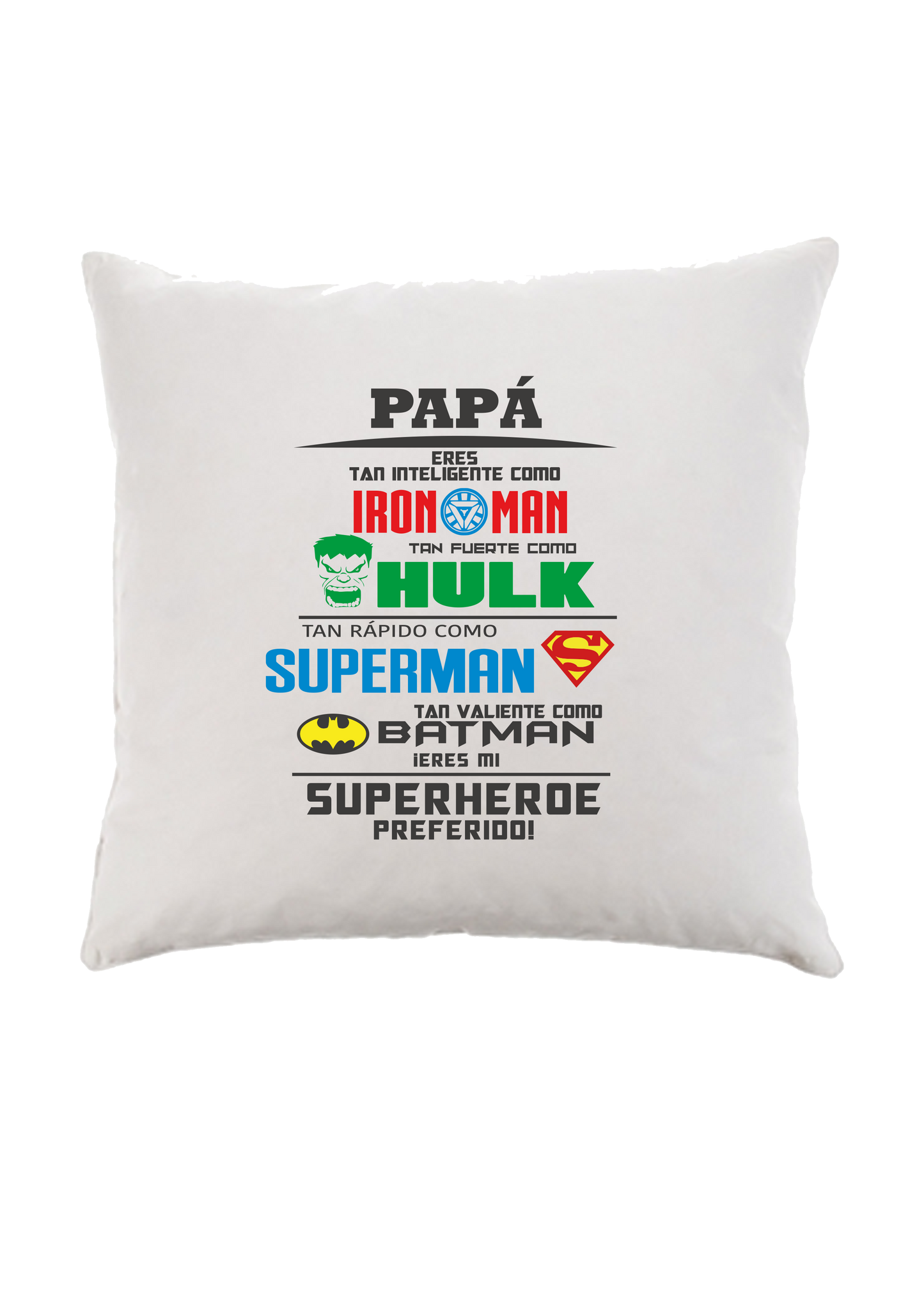 Cojín "PAPÁ SUPERHEROE"