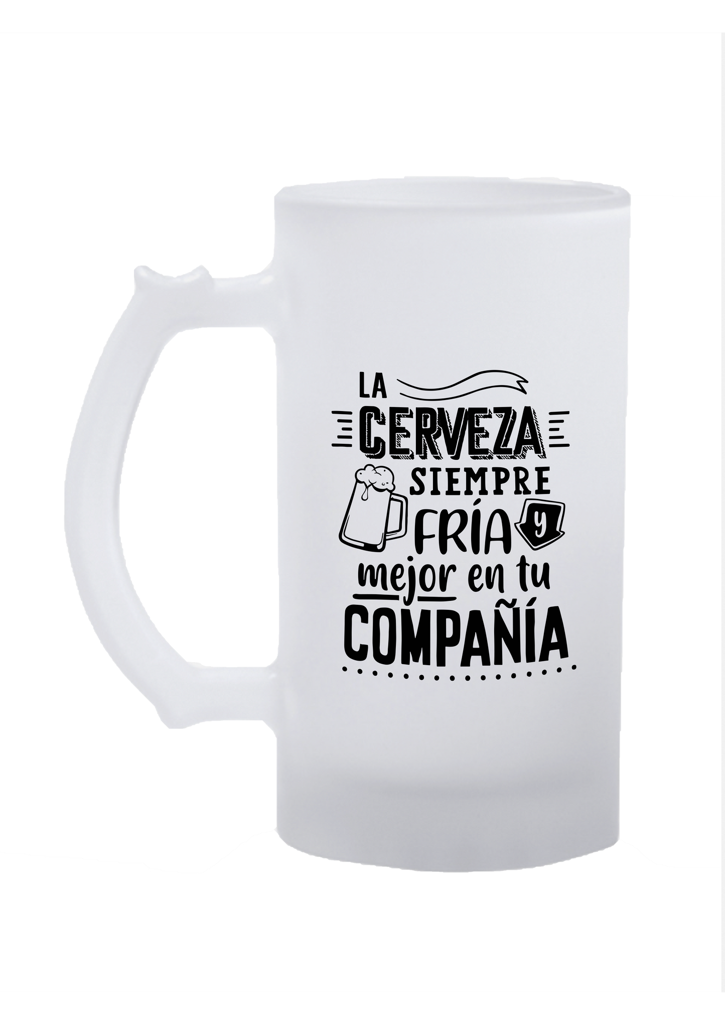 JARRA DE CERVEZA "La Cerveza bien fria"