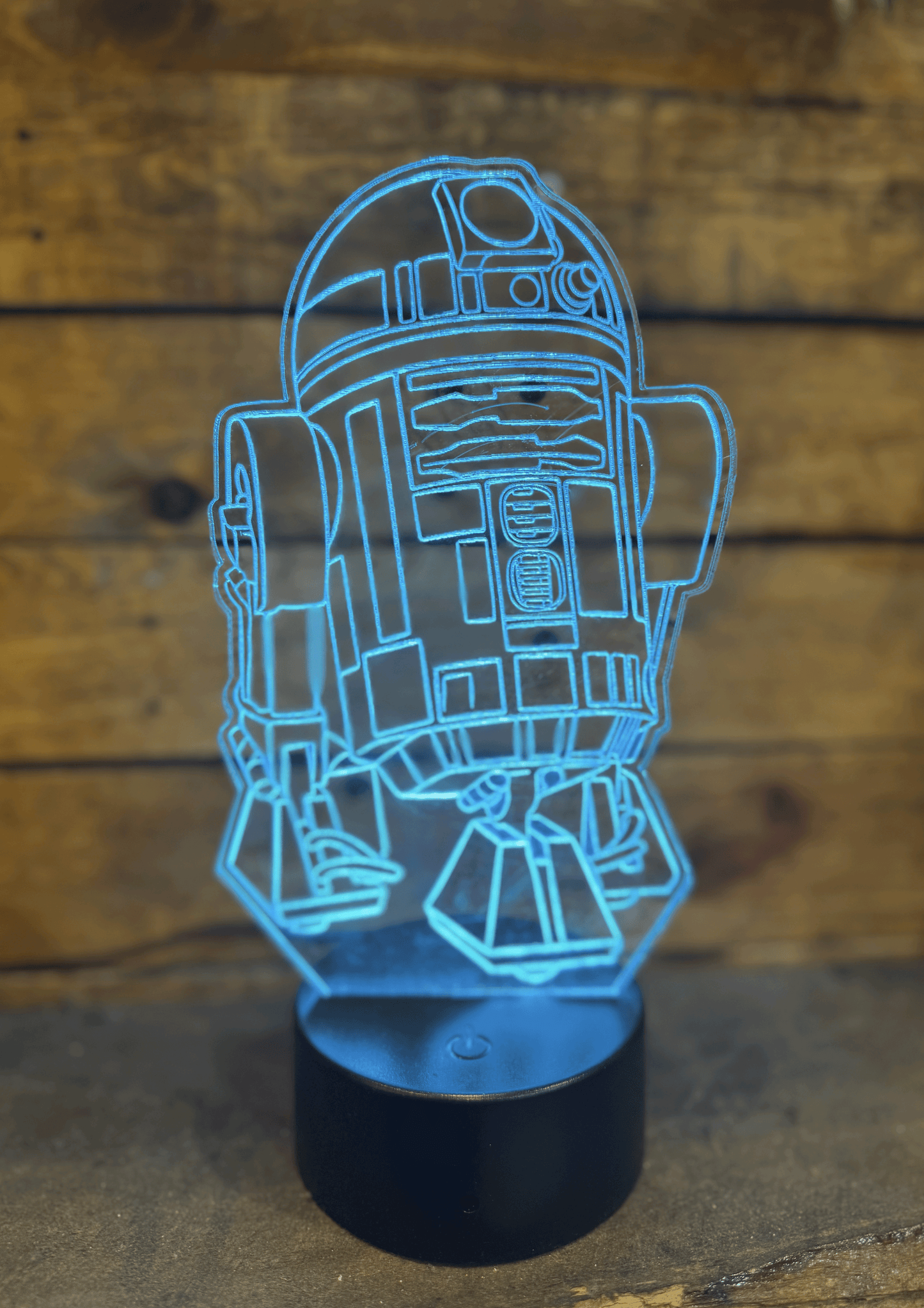 Lampara metacrilato R2d2