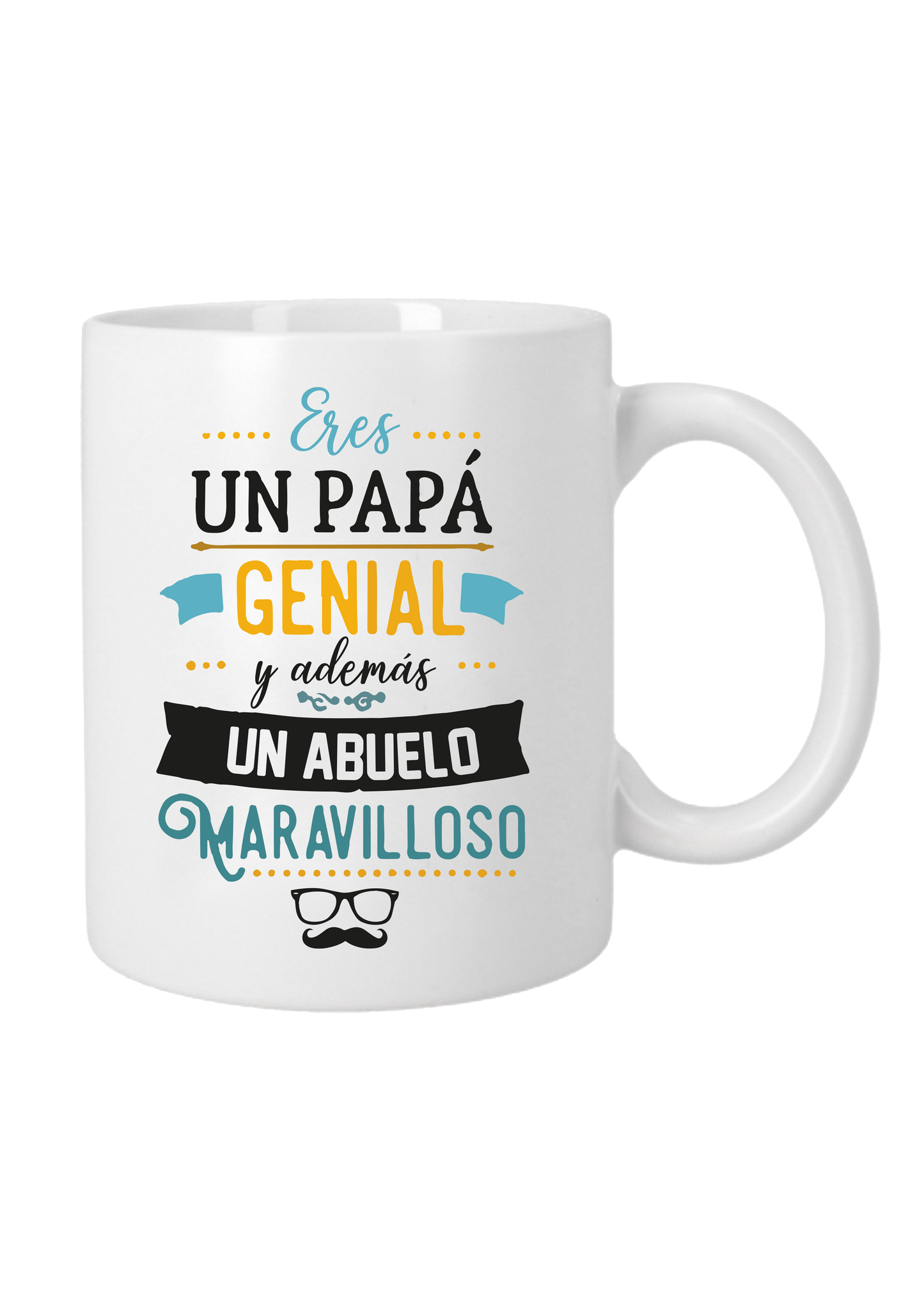 Taza "PAPÁ GENIAL Y ABUELO MARAVILLOSO"
