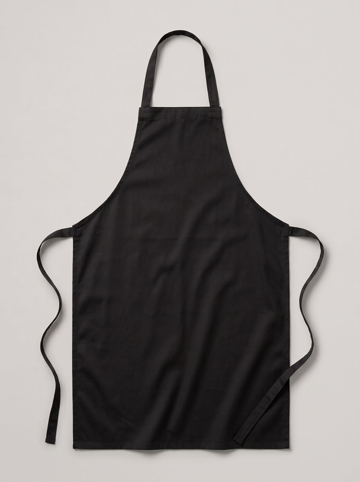 Delantal personalizado sin bolsillo en negro, 65x90 cm, Churuata Creativa Leganés