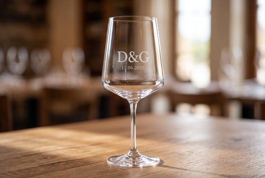 Copa recta de cristal personalizada