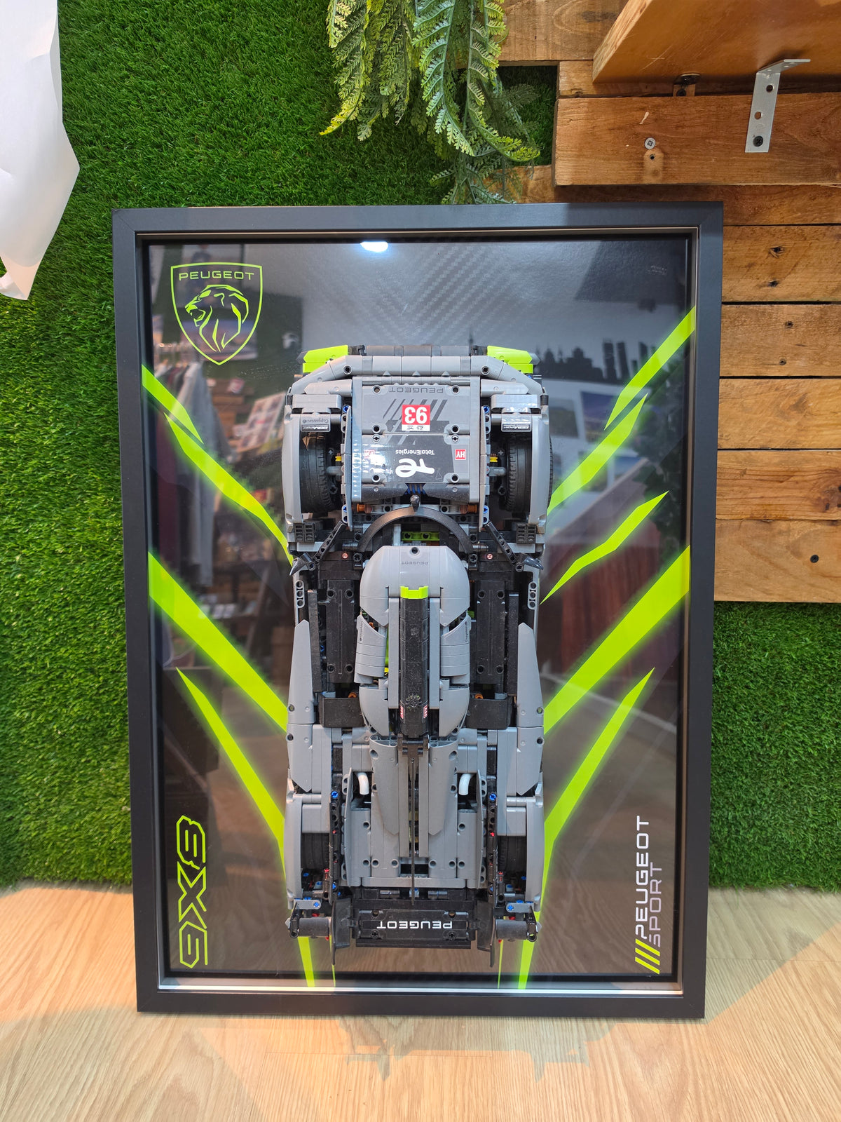 Cuadro para coches Lego Technic SIN LUZ 50x70cm